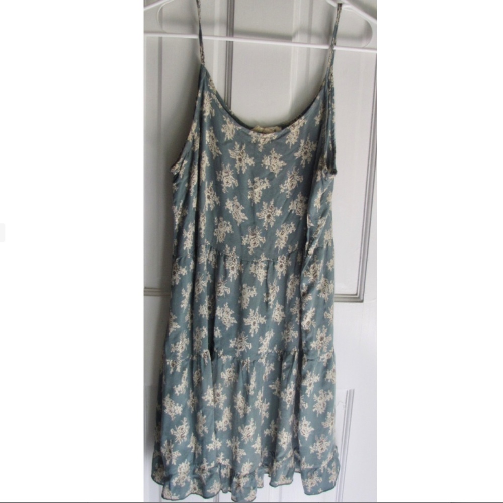 Sea green Floral Sundress